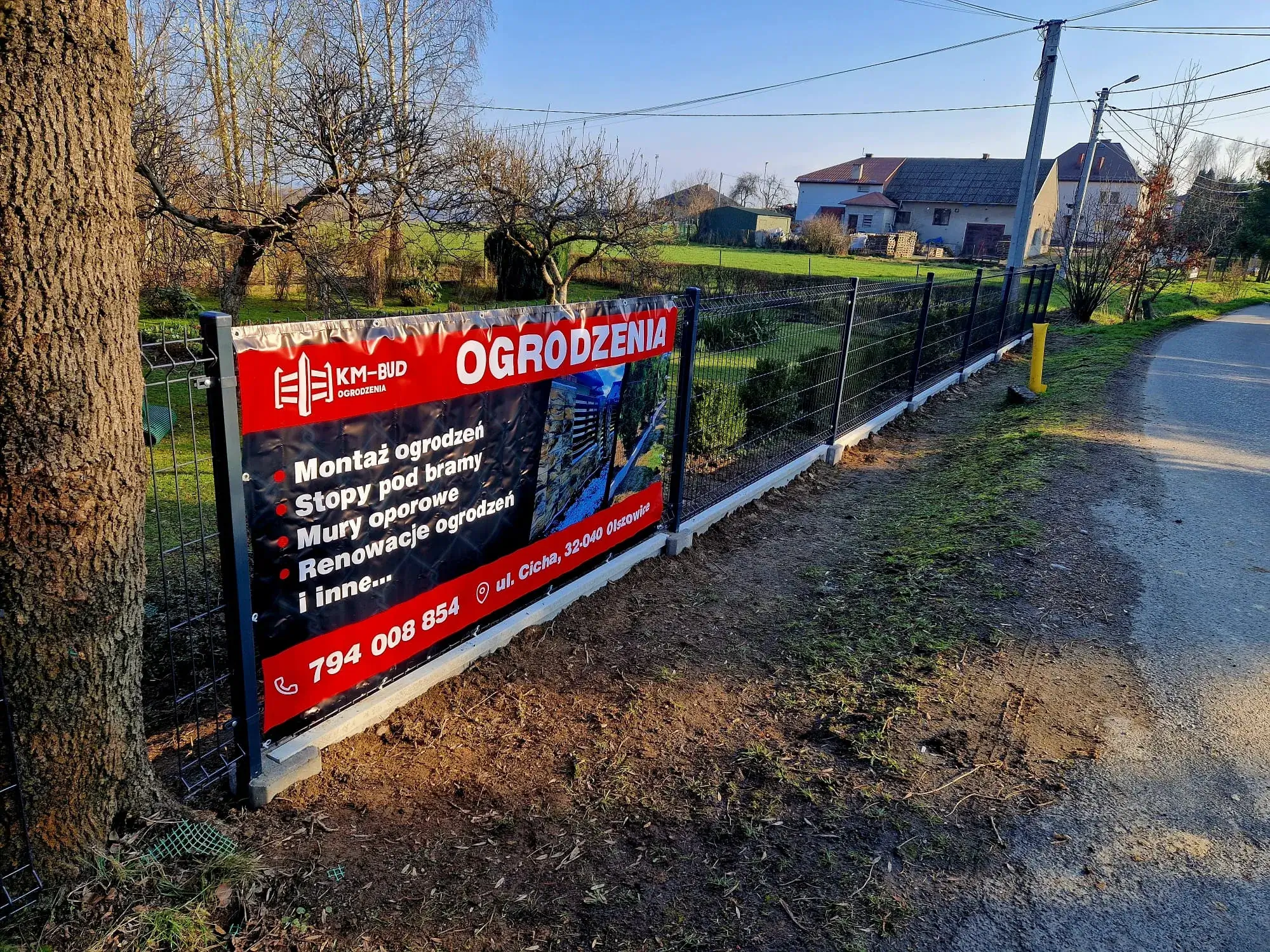 Trwałe ogrodzenie siatkowe KM-BUD (wzór 2)